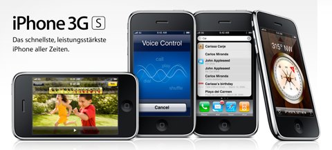 iPhone OS 3.0 und iPhone 3GS