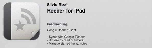 App-Tipp: Reeder für iPad