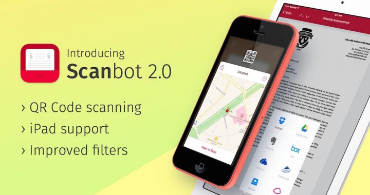 Scanbot 2.0 – Nun auch für das iPad!