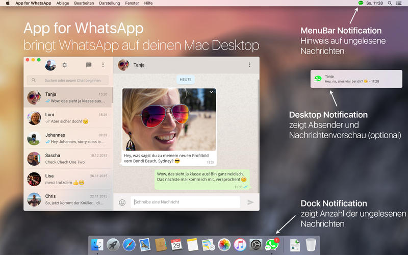 App-Tipp: WhatsApp für Mac OS X