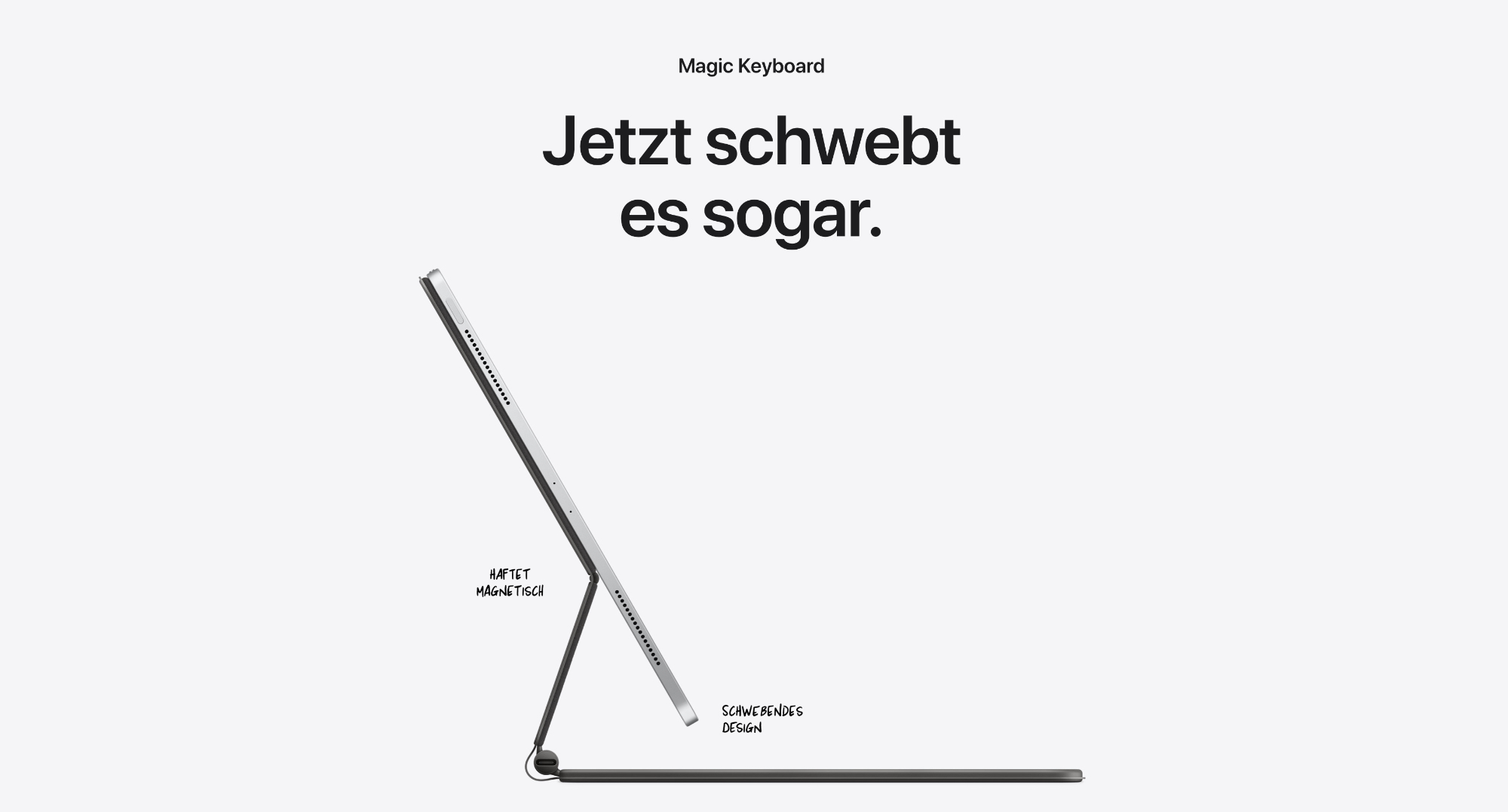 Das neue Magic Keyboard für das iPad Pro